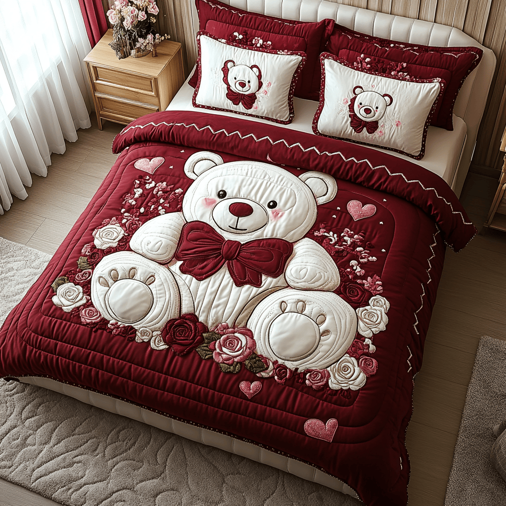 Adorable Affection Quilted Bedding Set Gift Ideas For Mother In Law