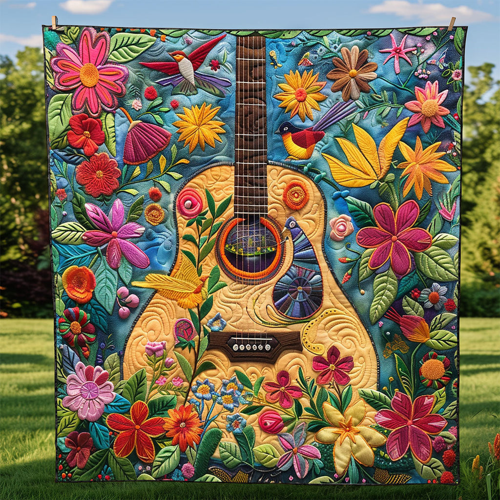 Acoustic Vibes Quilt Blanket Christmas Gift Ideas For Dad
